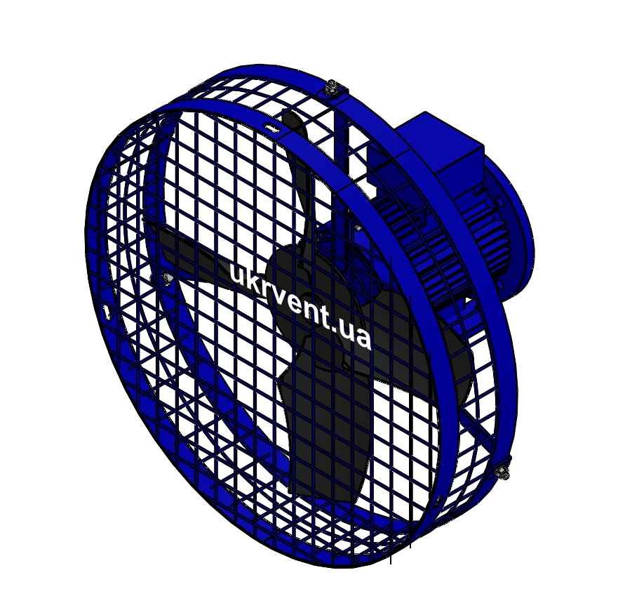 Вентилятор ВО-Тр-400/4-1-Пр-к-ОН-пластик-2081-(з дв.)0,25-1500-80-У1
