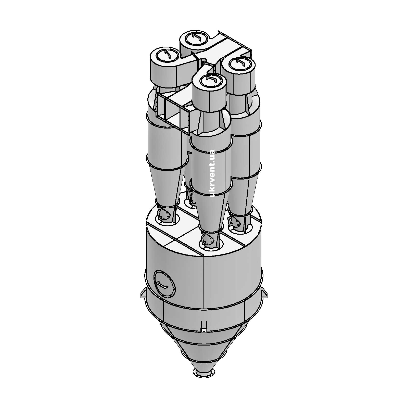 Циклон ЦН-15-750-Пр+Л-4УЦ-СП-AISI316Ti-s3-У1