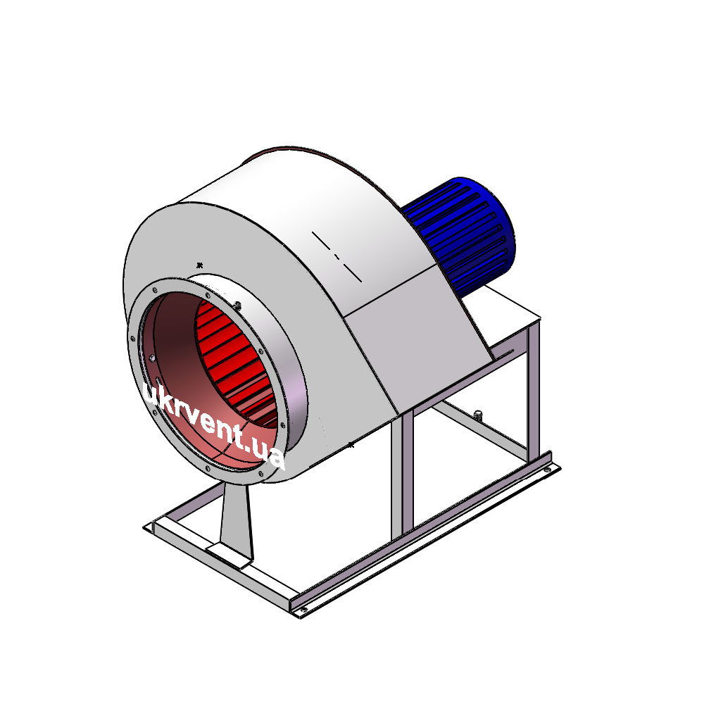 Вентилятор В-Ц14-46-3,15.1 (Dн)-1-Пр135-ВЗпч-AISI430-1081-(з дв.)1,5-1500-80-У2