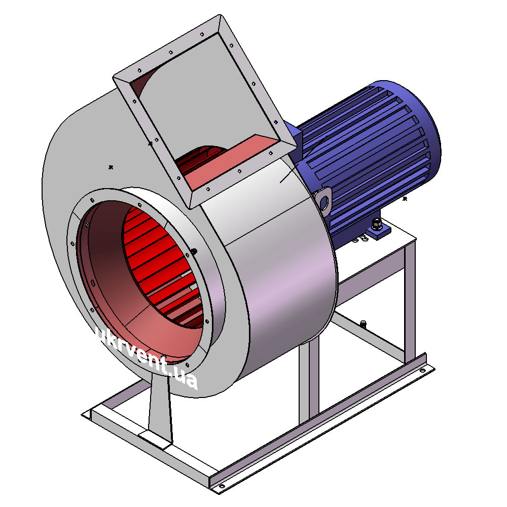 Вентилятор В-Ц14-46-4.1 (Dн)-1-Пр45-ВЗ-AISI430-АДЧР1081-(з дв.)1,1-750-80-У2