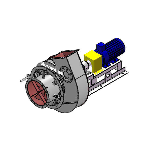 Вентилятор ВД5.1 (Dн)-3-Пр120-ВЗ-AISI316Ti-АДЧР1081-(з дв.)2,2-1000-80-У2-(с НА)