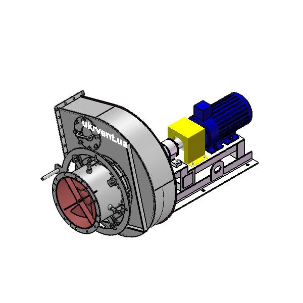 Вентилятор ВД5.1 (Dн)-3-Пр195-ВЗ-AISI316Ti-АДЧР1081-(з дв.)1,5-750-80-У2-(с НА)