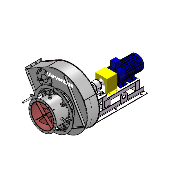 Вентилятор ВД5.1 (Dн)-3-Пр210-ВЗ-AISI316Ti-АДЧР1081-(з дв.)2,2-1000-80-У2-(с НА)