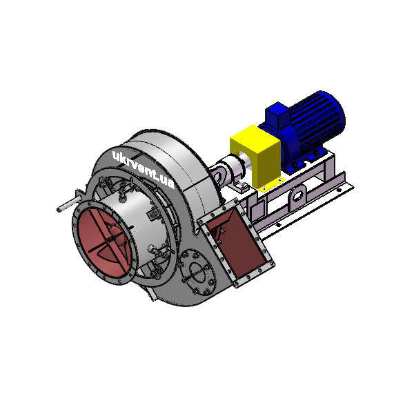 Вентилятор ВД5.1 (Dн)-3-Пр45-ВЗ-AISI316Ti-АДЧР1081-(з дв.)1,5-750-80-У2-(с НА)