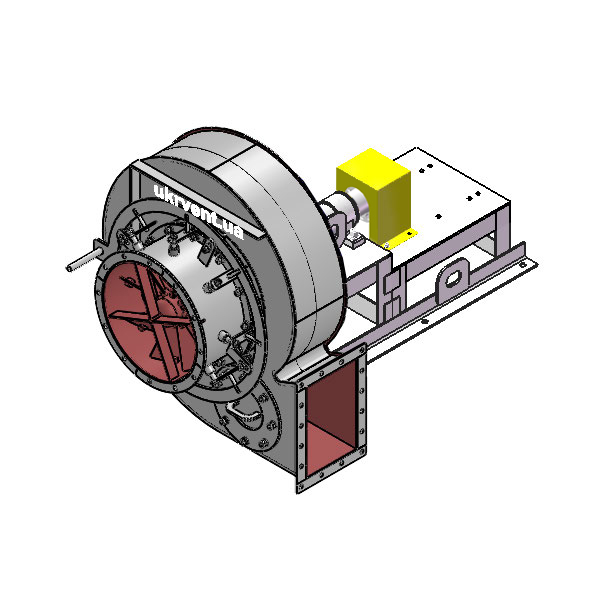 Вентилятор ВД6.1 (Dн)-3-Пр0-ОН-ст3-1081-(без дв.)5,5-1000-80-У2-(с НА)