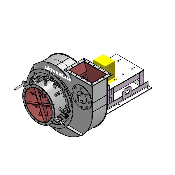 Вентилятор ВД6.1 (Dн)-3-Пр90-ОН-ст3-1081-(без дв.)5,5-1000-80-У2-(с НА)
