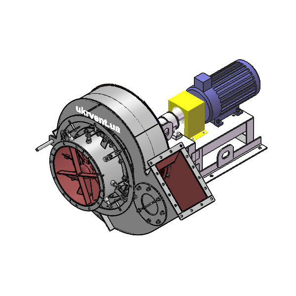 Вентилятор ВД6.1 (Dн)-3-Пр45-ОН-ст3-1081-(з дв.)3-1000-80-У2-(с НА)