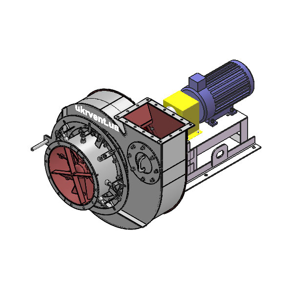 Вентилятор ВД6.1 (Dн)-3-Пр90-ОН-ст3-1081-(з дв.)3-1000-80-У2-(с НА)