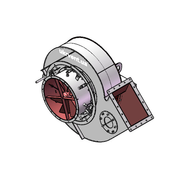 Вентилятор ВД8.1 (Dн)-1-Пр45-ОН-ст3-1081-(без дв.)5,5-750-80-У2-(с НА)