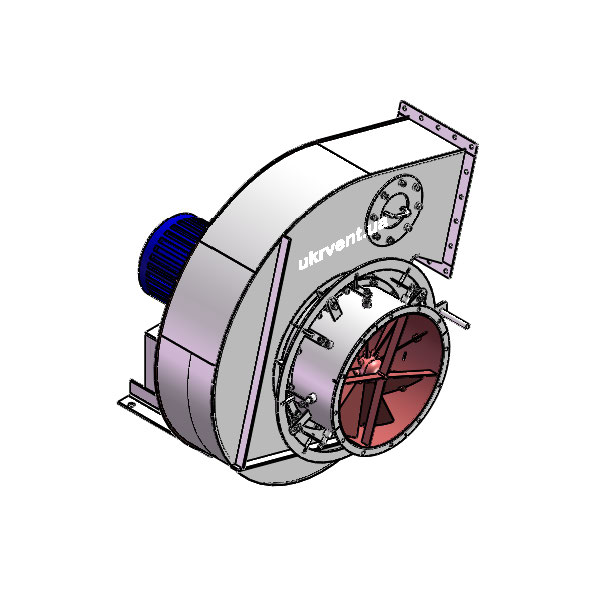 Вентилятор ВД8.1 (Dн)-1-Л195-ОН-ст3-1081-(з дв.)7,5-1000-80-У2-(с НА)