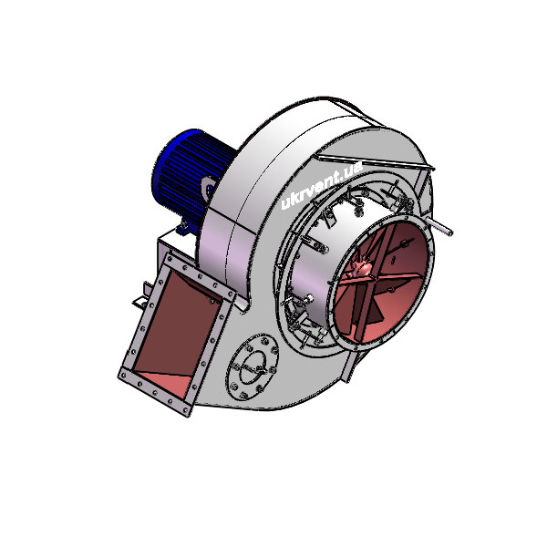 Вентилятор ВД8.1 (Dн)-1-Л30-ОН-ст3-1081-(з дв.)5,5-750-80-У2-(с НА)