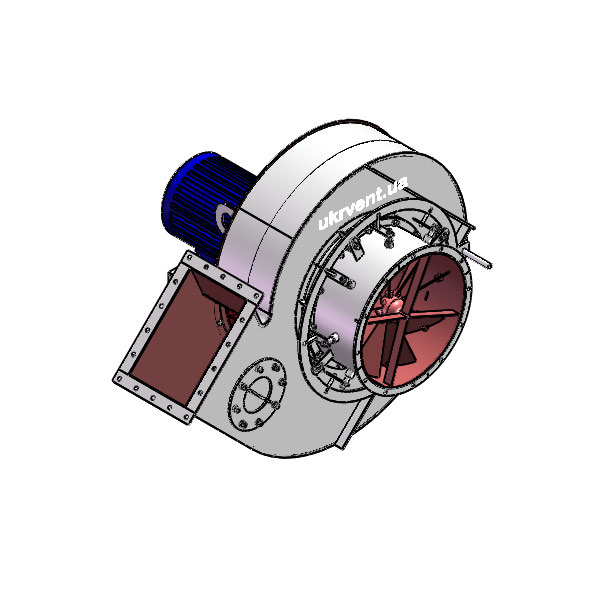 Вентилятор ВД8.1 (Dн)-1-Л45-ОН-ст3-1081-(з дв.)5,5-750-80-У2-(с НА)