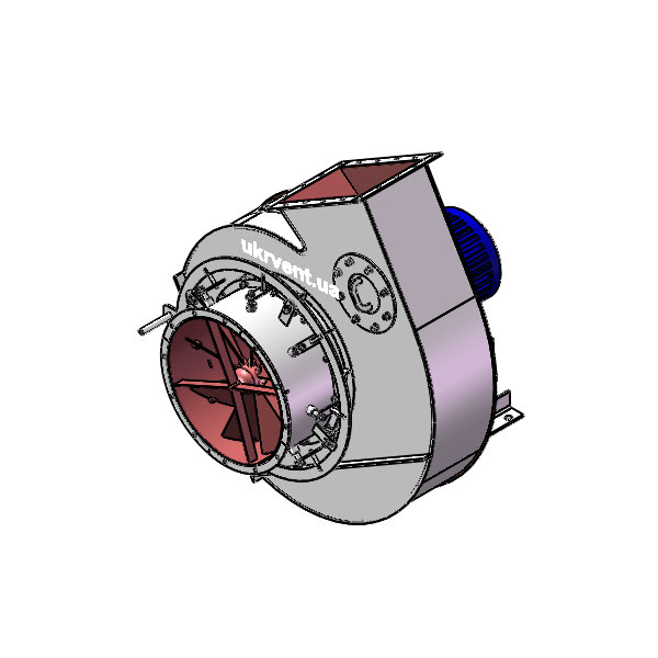 Вентилятор ВД8.1 (Dн)-1-Пр120-ОН-ст3-1081-(з дв.)7,5-1000-80-У2-(с НА)