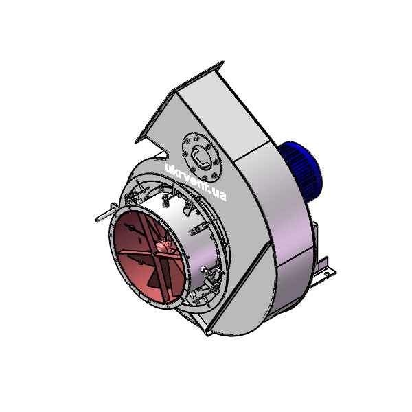 Вентилятор ВД8.1 (Dн)-1-Пр150-ОН-ст3-1081-(з дв.)7,5-1000-80-У2-(с НА)