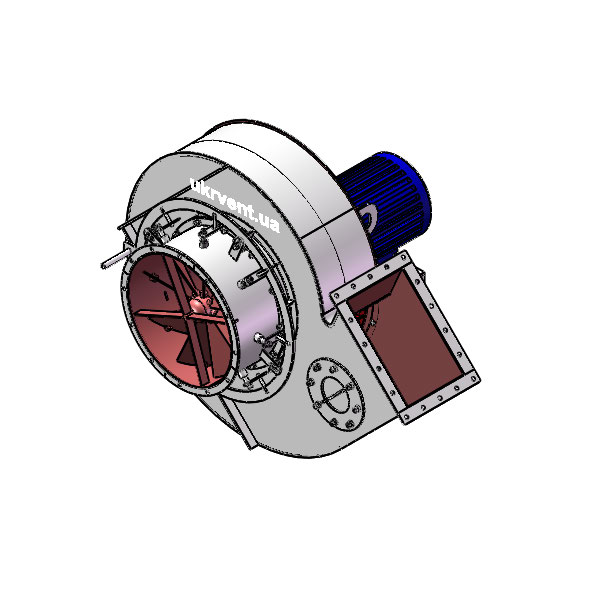 Вентилятор ВД8.1 (Dн)-1-Пр45-ОН-ст3-1081-(з дв.)7,5-1000-80-У2-(с НА)