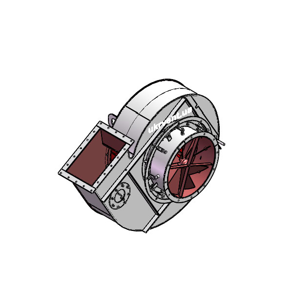 Вентилятор ВД167-37-10.1 (Dн)-1-Л60-ОН-ст3-1081-(без дв.)15-1000-80-У2-(с НА)