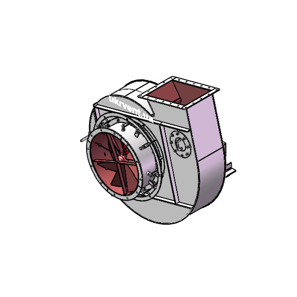Вентилятор ВД167-37-10.1 (Dн)-1-Пр105-ОН-ст3-1081-(без дв.)15-1000-80-У2-(с НА)