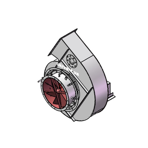 Вентилятор ВД167-37-10.1 (Dн)-1-Пр150-ОН-ст3-1081-(без дв.)15-1000-80-У2-(с НА)