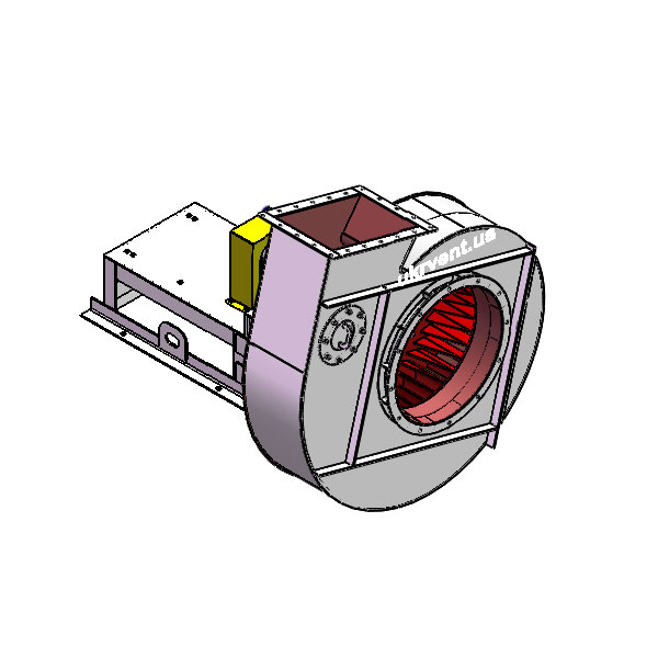 Вентилятор ВД167-37-10.1 (Dн)-3-Л105-ОН-ст3-1081-(без дв.)15-1000-80-У2-(без НА)
