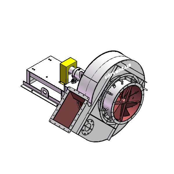 Вентилятор ВД167-37-10.1 (Dн)-3-Л45-ОН-ст3-1081-(без дв.)15-1000-80-У2-(с НА)