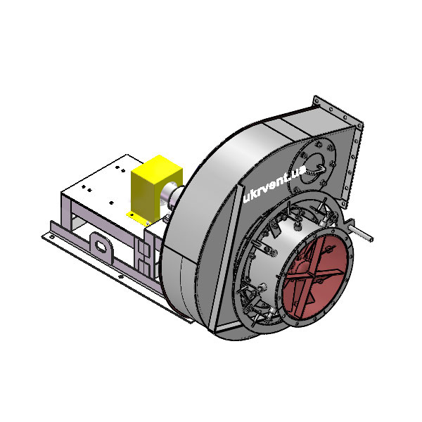 Вентилятор ВД167-37-6.1 (Dн)-3-Л195-ОН-ст3-1081-(без дв.)5,5-1000-80-У2-(с НА)