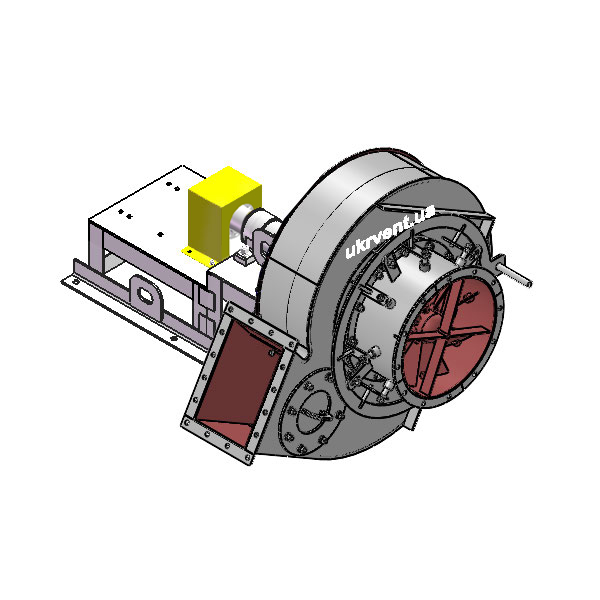 Вентилятор ВД167-37-6.1 (Dн)-3-Л30-ОН-ст3-1081-(без дв.)5,5-1000-80-У2-(с НА)