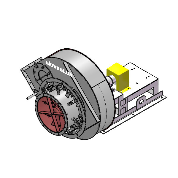 Вентилятор ВД167-37-6.1 (Dн)-3-Пр225-ОН-ст3-1081-(без дв.)5,5-1000-80-У2-(с НА)