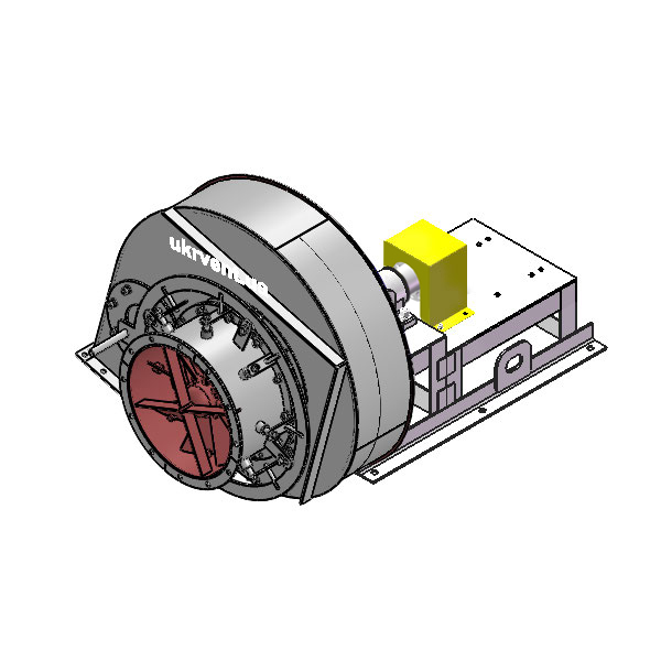 Вентилятор ВД167-37-6.1 (Dн)-3-Пр255-ОН-ст3-1081-(без дв.)5,5-1000-80-У2-(с НА)