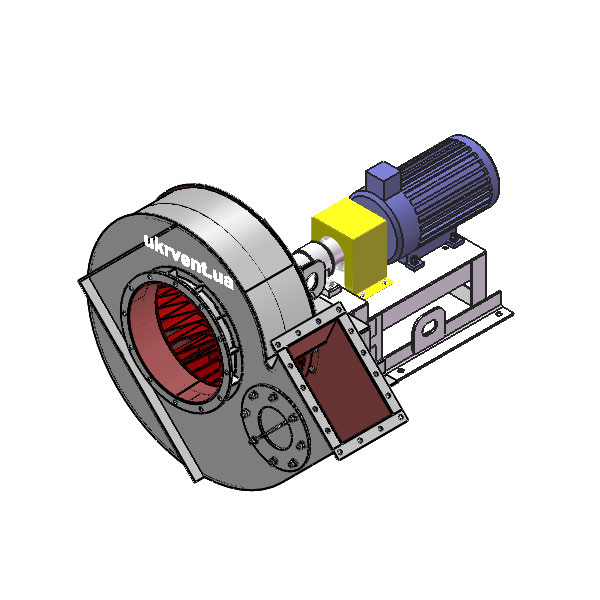 Вентилятор ВД167-37-6.1 (Dн)-3-Пр45-ОН-ст3-1081-(з дв.)3-1000-80-У2-(без НА)