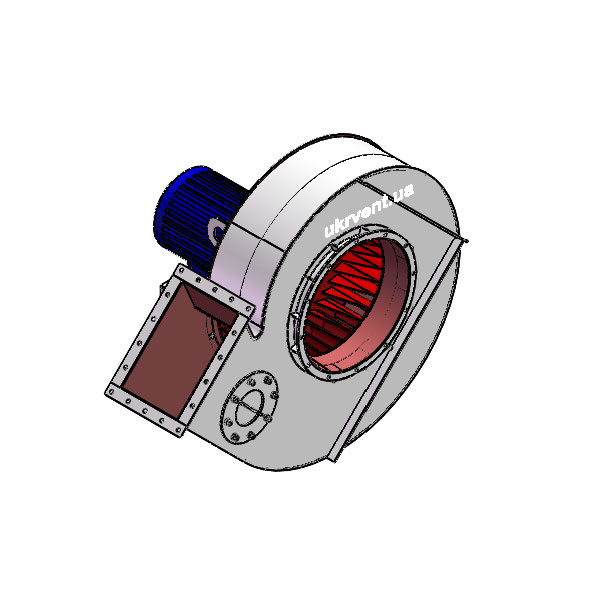 Вентилятор ВД167-37-8.1 (Dн)-1-Л45-ОН-ст3-1081-(з дв.)5,5-750-80-У2-(без НА)