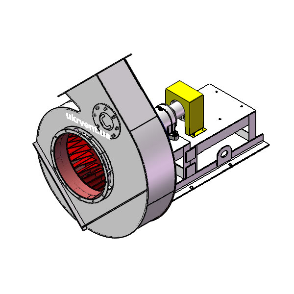 Вентилятор ВД167-37-8.1 (Dн)-3-Пр135-ОН-ст3-1081-(без дв.)7,5-1000-80-У2-(без НА)