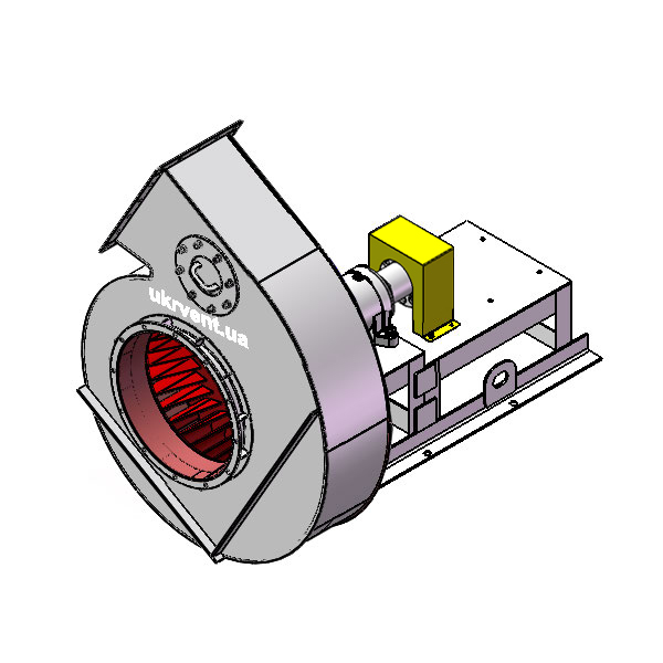 Вентилятор ВД167-37-8.1 (Dн)-3-Пр150-ОН-ст3-1081-(без дв.)7,5-1000-80-У2-(без НА)
