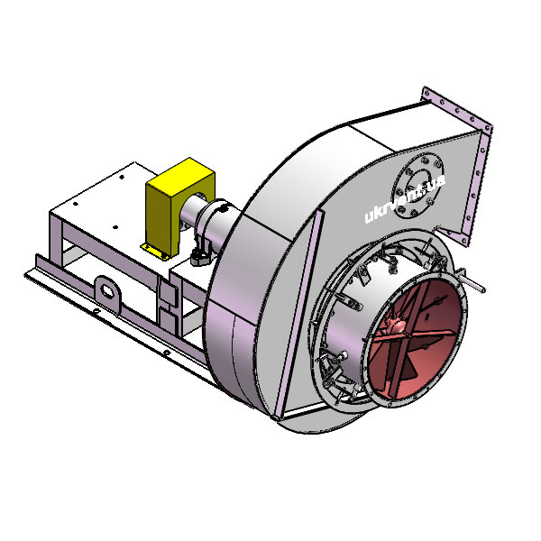 Вентилятор ВД167-37-8.1 (Dн)-3-Л195-ОН-ст3-1081-(без дв.)5,5-750-80-У2-(с НА)