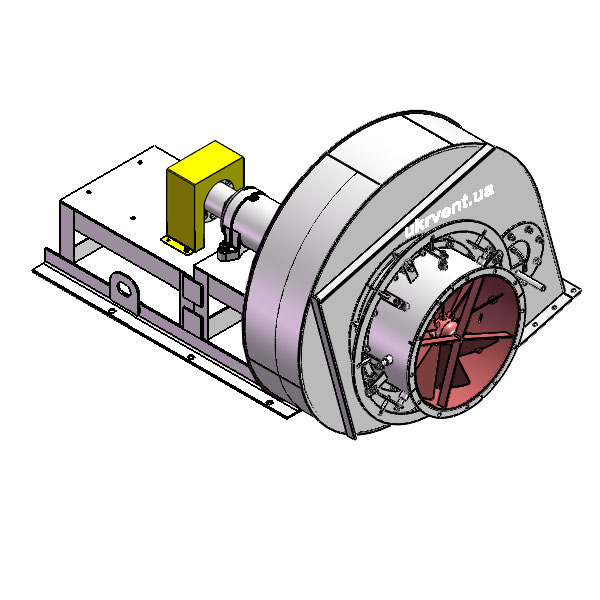 Вентилятор ВД167-37-8.1 (Dн)-3-Л255-ОН-ст3-1081-(без дв.)5,5-750-80-У2-(с НА)