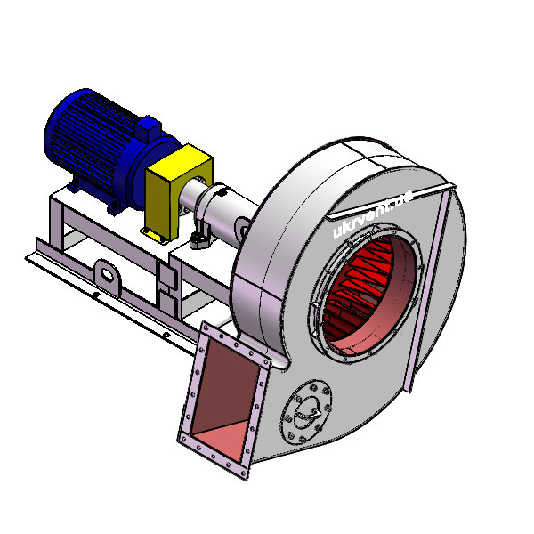 Вентилятор ВД167-37-8.1 (Dн)-3-Л15-ОН-ст3-1081-(з дв.)5,5-750-80-У2-(без НА)