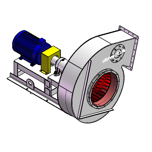 Вентилятор ВД167-37-8.1 (Dн)-3-Л195-ОН-ст3-1081-(з дв.)5,5-750-80-У2-(без НА)