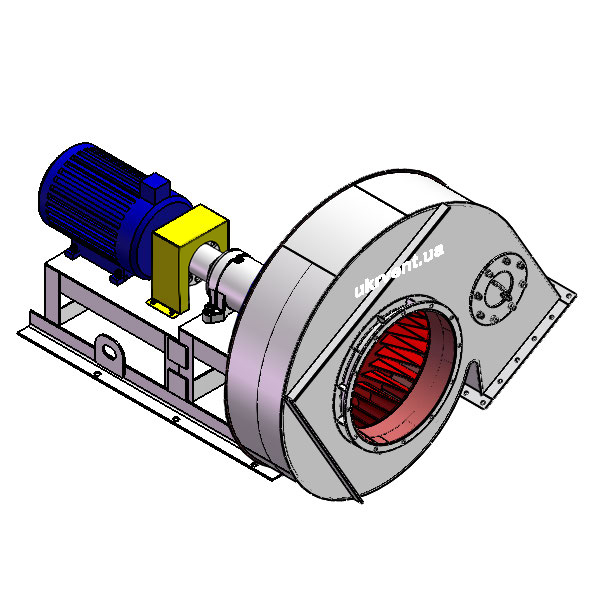 Вентилятор ВД167-37-8.1 (Dн)-3-Л240-ОН-ст3-1081-(з дв.)5,5-750-80-У2-(без НА)
