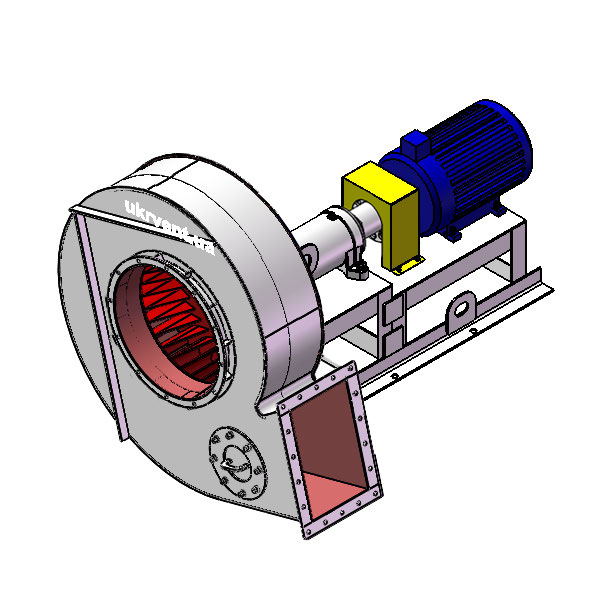 Вентилятор ВД167-37-8.1 (Dн)-3-Пр15-ОН-ст3-1081-(з дв.)5,5-750-80-У2-(без НА)