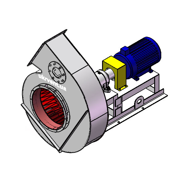 Вентилятор ВД167-37-8.1 (Dн)-3-Пр150-ОН-ст3-1081-(з дв.)5,5-750-80-У2-(без НА)