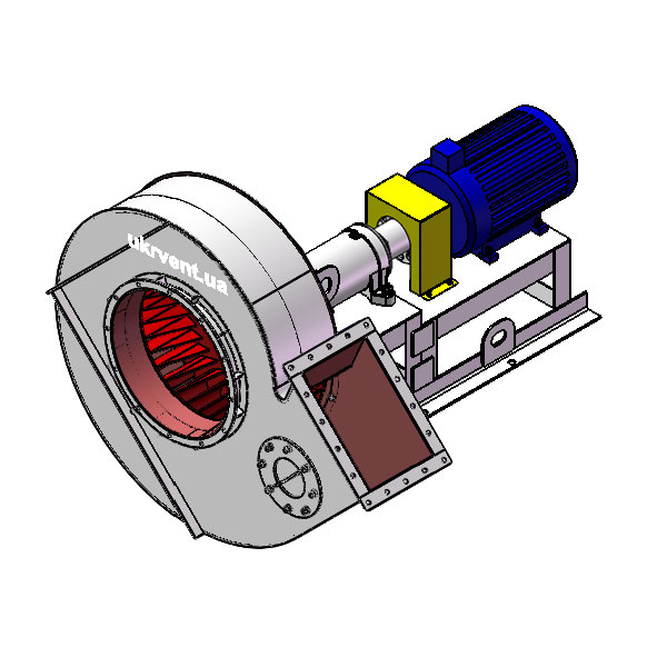 Вентилятор ВД167-37-8.1 (Dн)-3-Пр45-ОН-ст3-1081-(з дв.)5,5-750-80-У2-(без НА)