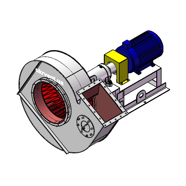 Вентилятор ВД167-37-8.1 (Dн)-3-Пр60-ОН-ст3-1081-(з дв.)5,5-750-80-У2-(без НА)