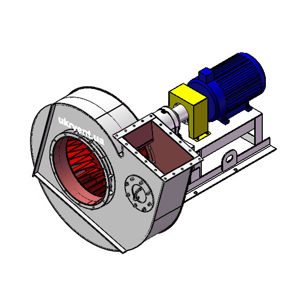 Вентилятор ВД167-37-8.1 (Dн)-3-Пр75-ОН-ст3-1081-(з дв.)5,5-750-80-У2-(без НА)