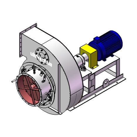 Вентилятор ВДН-8.1 (Dн)-3-Пр180-ВЗ-AISI316Ti-АДЧР1081-(з дв.)7,5-1500-80-У2-(з НА)