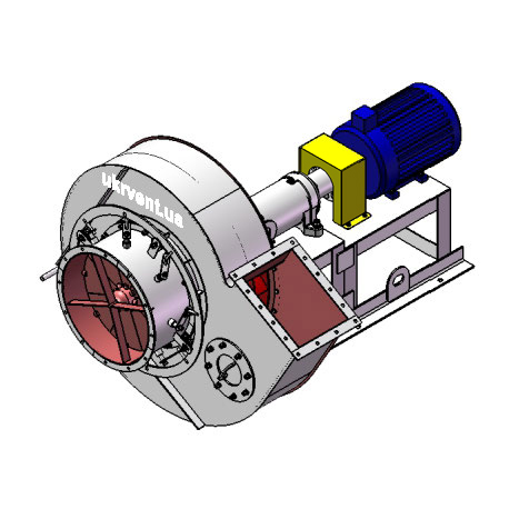 Вентилятор ВДН-8.1 (Dн)-3-Пр60-ВЗ-AISI316Ti-АДЧР1081-(з дв.)7,5-1500-80-У2-(з НА)