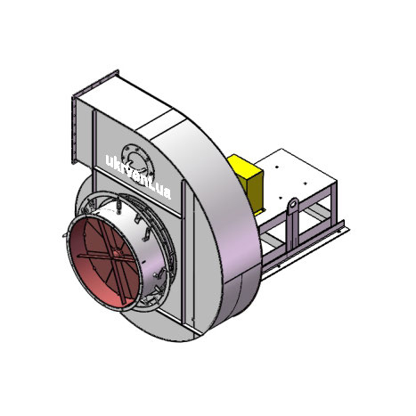 Вентилятор ВДН95-40-13.1 (Dн)-3-Пр180-ВЗ-AISI316Ti-АДЧР1081-(без дв.)110-1500-80-У2-(з НА)