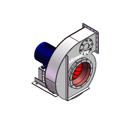 Вентилятор ВДН95-40-5.1 (Dн)-1-Л180-ОН-AISI316L-1081-(з дв.)5,5-1500-80-У2-(без НА)