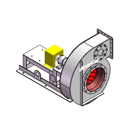 Вентилятор ВДН95-40-5.1 (Dн)-3-Л180-ОН-AISI316Ti-1081-(без дв.)5,5-3000-80-У2-(без НА)