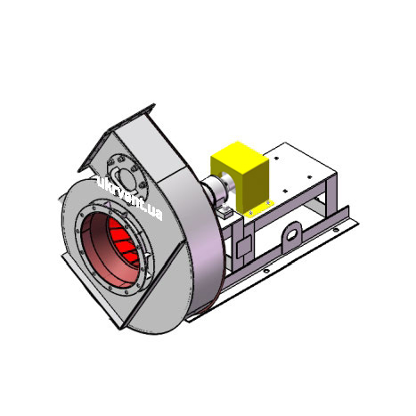 Вентилятор ВДН95-40-5.1 (Dн)-3-Пр150-ВЗ-AISI316L-1081-(без дв.)5,5-3000-80-У2-(без НА)