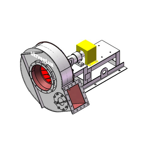 Вентилятор ВДН95-40-5.1 (Dн)-3-Пр30-ВЗпч-AISI316Ti-1081-(без дв.)5,5-1500-80-У2-(без НА)
