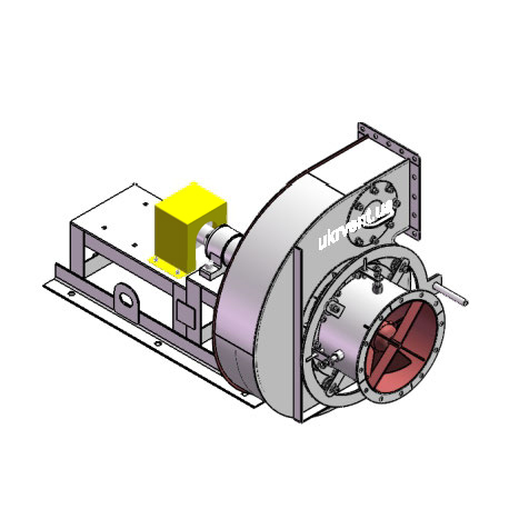 Вентилятор ВДН95-40-5.1 (Dн)-3-Л180-ОН-AISI430-1081-(без дв.)5,5-3000-80-У2-(з НА)